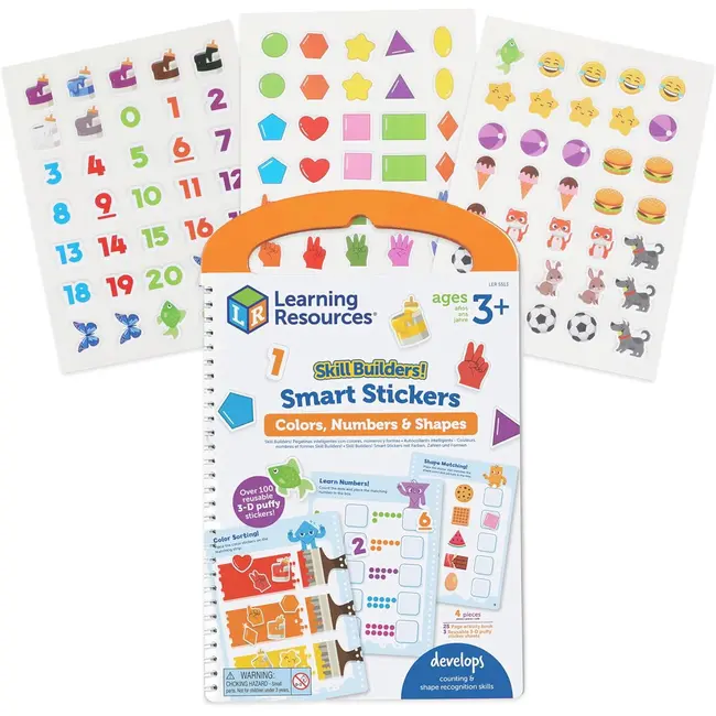 Set activitati educative cu abtibilduri - culori, numere si forme