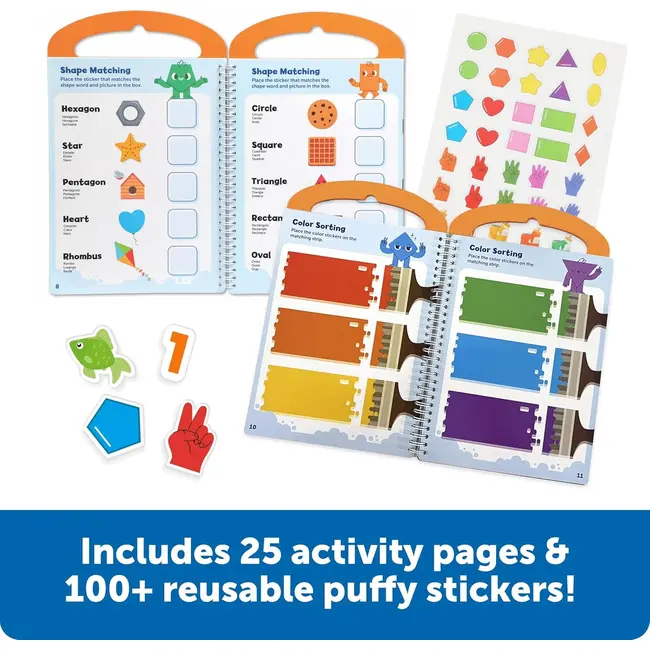 Set activitati educative cu abtibilduri - culori, numere si forme