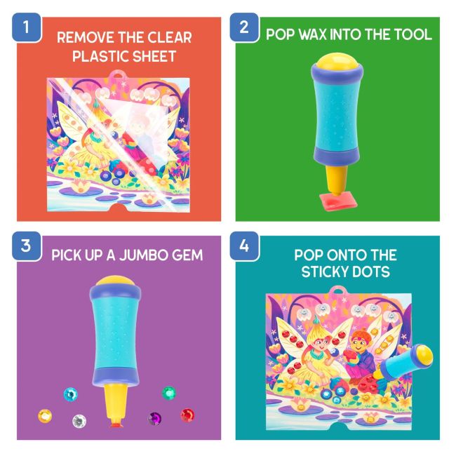 Set creativ cu diamante - regatul basmelor