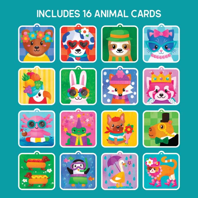 Set creativ cu pompoane - imbraca animalutele