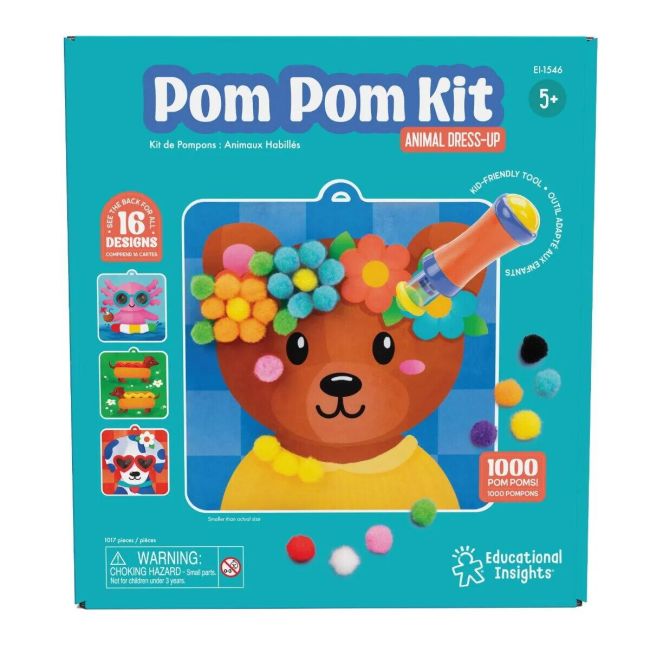 Set creativ cu pompoane - imbraca animalutele
