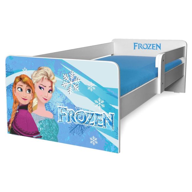 Pat Copii Frozen P1 2-8 Ani Cu Protectie Laterala Detasabila - Pc-p-frz-p1-70