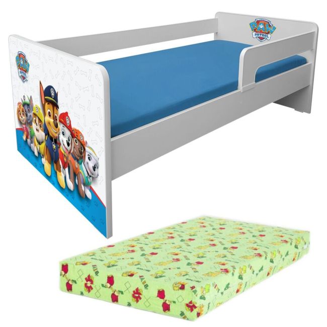 Pat Copii Paw Patrol Blue P1l 2-8 Ani Cu Paravane Detasabile/interschimbabile + Saltea Lux - Pc-p-lux-paw-bl-p1l-70