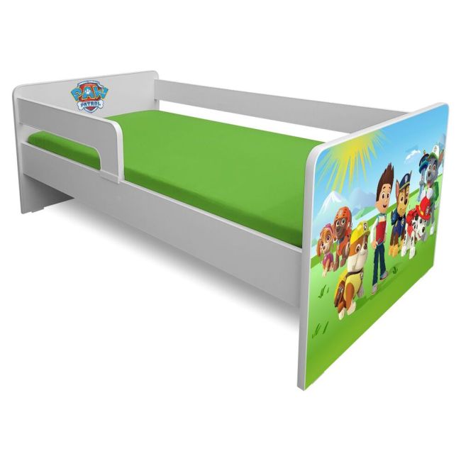 Pat Copii Paw Patrol P1l 2-8 Ani Cu Paravane Detasabile/interschimbabile + Saltea Basic - Pc-p-bas-paw-p1l-70