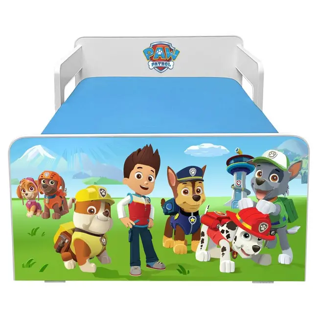 Pat de Baieti 2-8 Ani Paw Patrol P2L Cu Sertar, Paravane Detasabile + Saltea Pc-p-p2l-paw-mk-srt-70