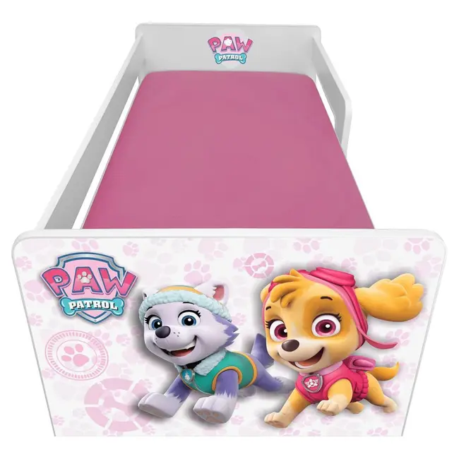 Patut fetite 2-6 Ani Paw Patrol Pink P1L + Saltea Light Pc-p-bas-paw-pink-p1l-60