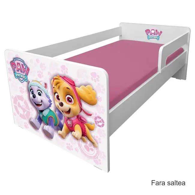 Patut fete Paw Patrol Pink P1L 2-8 Ani Cu Paravane Detasabile Pc-p-paw-pink-p1l-70