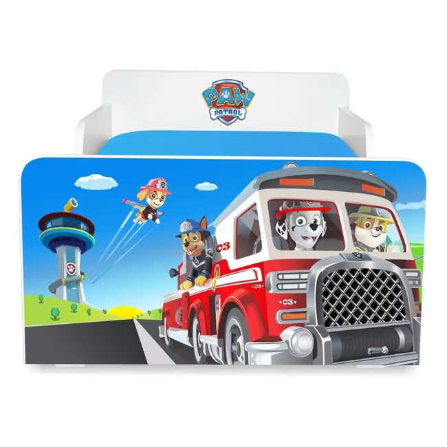 Pat copii Start Paw Patrol 2 varianta de 2-8 ani cu saltea cu lana 140x70 inclusa- PC-P-MOK-PAW2-70