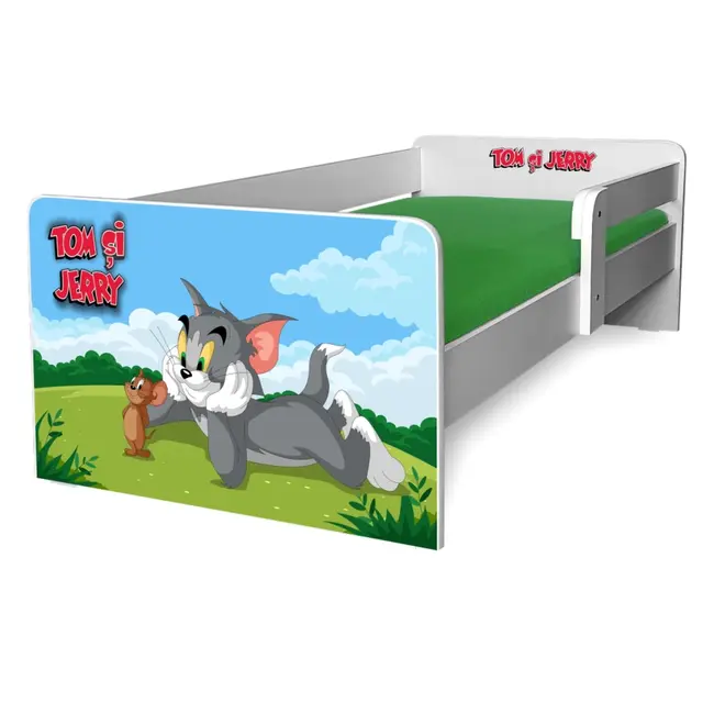 Pat Tom Si Jerry P1 Copii 2-12 Ani Cu Protectie Laterala Detasabila Pc-p-tmj-p1-80