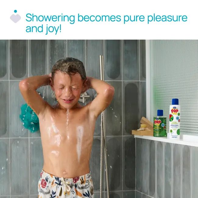 Sampon si balsam de par 2 in 1 Chicco POP cu aroma de pepene rosu, formula vegana, pentru copii si adolescenti, 250 ml CHC12373-9