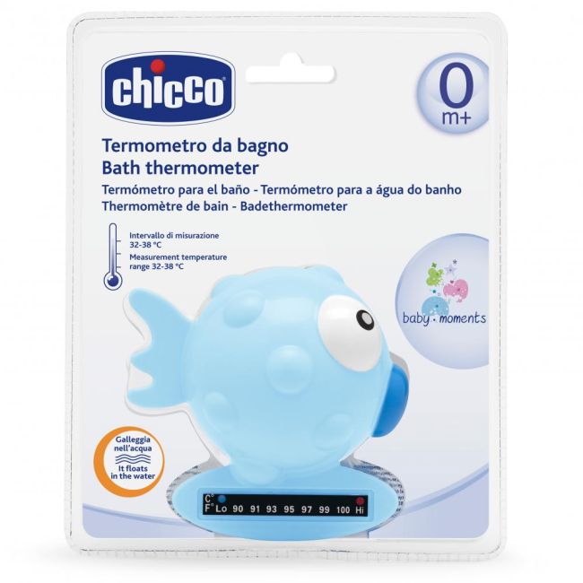 Termometru de baie Chicco, forma de peste, Blue, 0luni+ CHC06564-7_BLUE