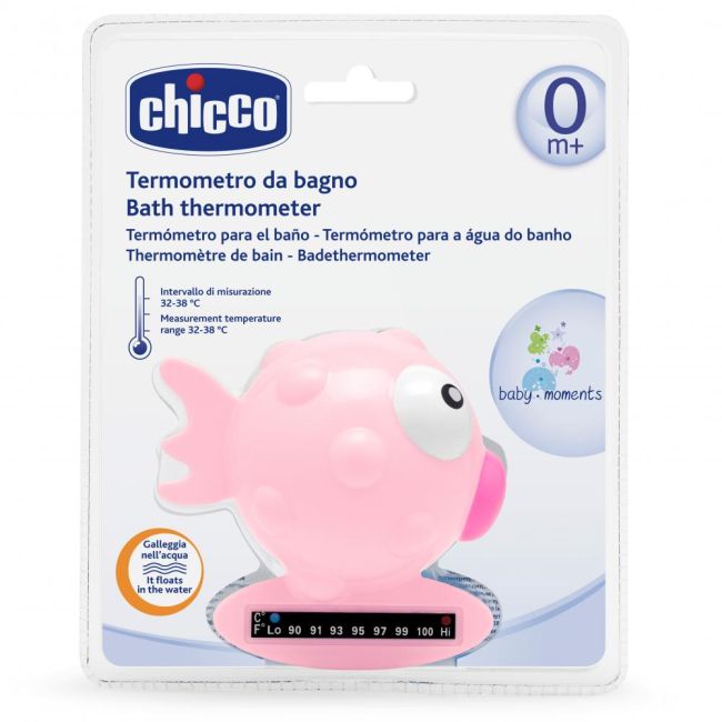 Termometru de baie Chicco, forma de peste, Pink, 0luni+ CHC06564-7_PINK