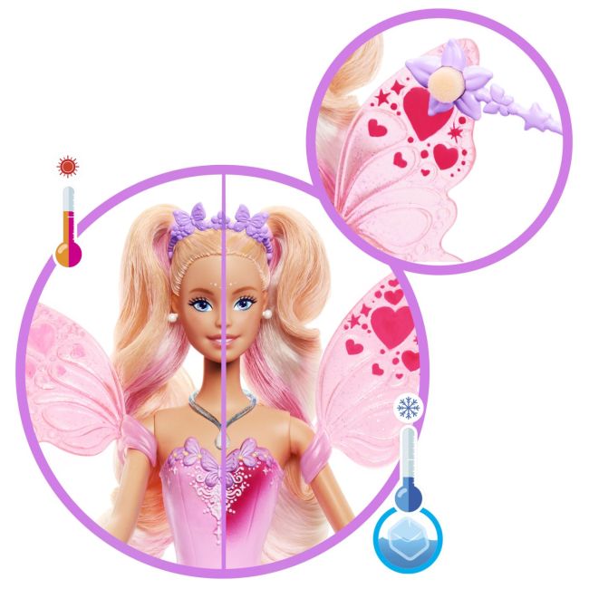 BARBIE PAPUSA BARBIE ZANA MAGICA IN CULORI SCHIMBATOARE VIVMTJCP76