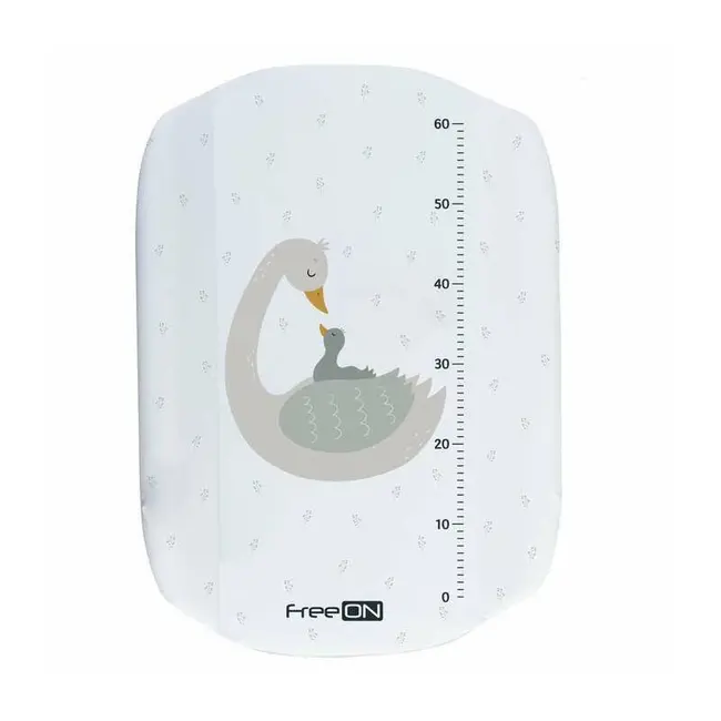 Cadita de baie, FreeON, Swan, Cu hamac pentru nou nascut si masa de infasat, Cu roti, Cu suport metalic, Conform cu standardul european de securitate EN 12221-1:2008+A1:2013, EN 17072:2018 BYN85789