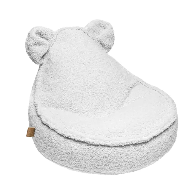 Fotoliu Puf Pentru Copii  Meowbaby Bearly, Oeko-tex, Alb, 58x50x67cm Pjbbstw001ie