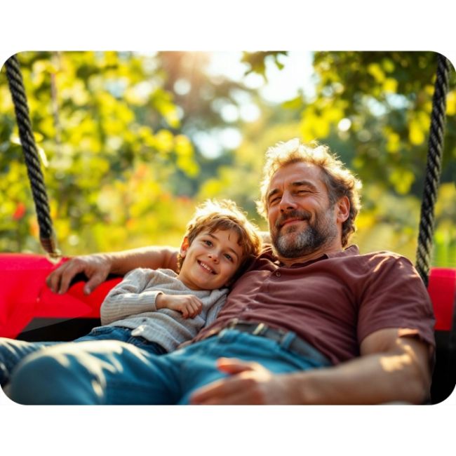 Leagan tip cuib pentru copii, dreptunghiular xxl, 110 x 70 cm, 150 kg, neo-sport 110501, rosu edeedi110501