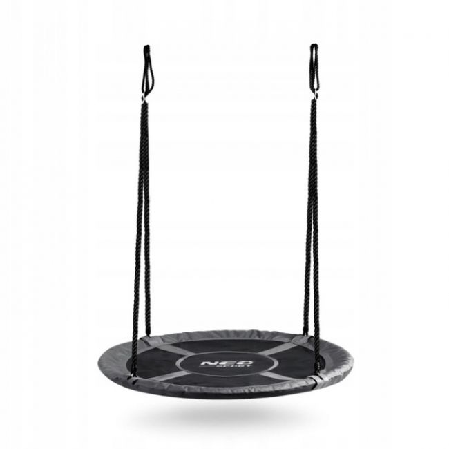 Leagan tip cuib pentru copii xxl, 100 cm, 150 kg, neo-sport 110301, gri edeedi110301