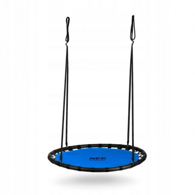 Leagan tip cuib pentru copii xxl, 120 cm, 150 kg, neo-sport 110221, albastru edeedi110221