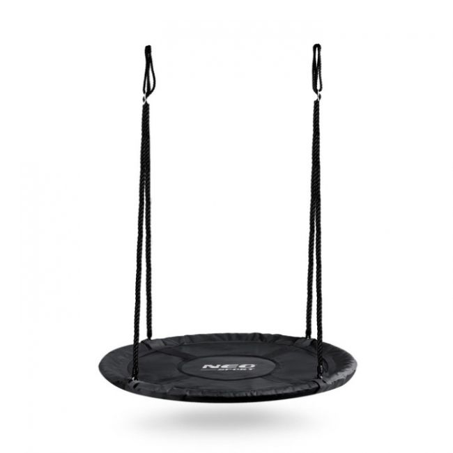 Leagan tip cuib pentru copii xxl, 120 cm, 150 kg, neo-sport 110320, negru edeedi110320