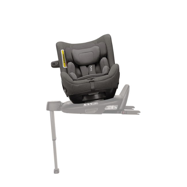 Nuna - set scaun auto rotativ i-size todl next thunder, 40-105 cm + baza isofix base next i-size pentru todl next, testat adac bbbcs14910tndglset