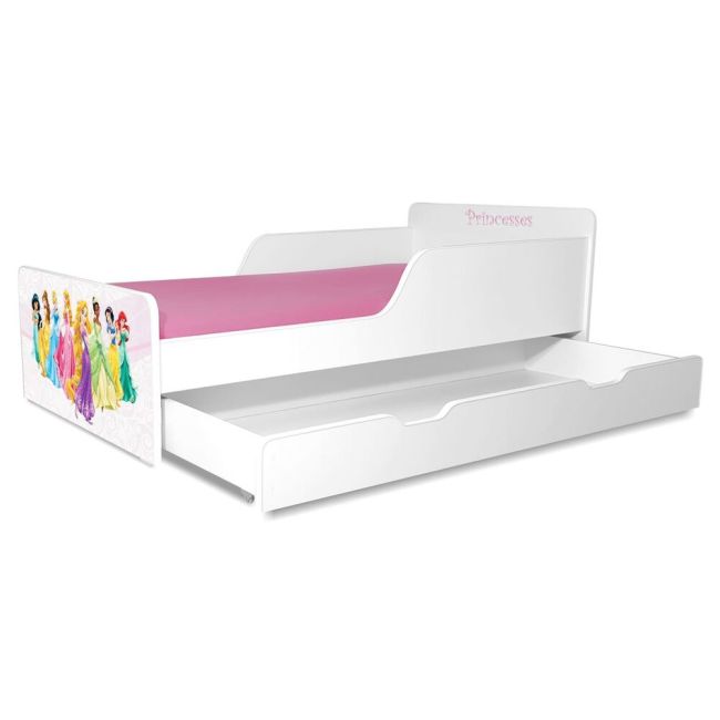 Pat Fetite Start Printese  recomandat 2-12 ani, varianta cu sertar - PC-P-SPM-PRN-80