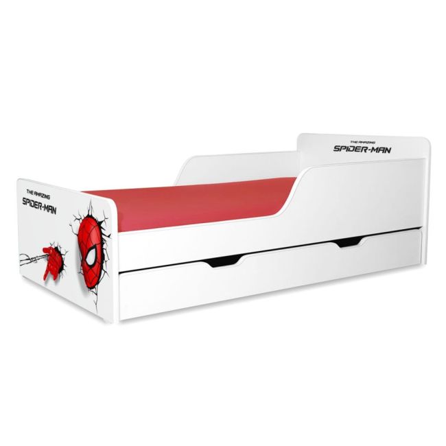 Pat pentru Baieti 2-12 ani Start Spiderman, varianta cu sertar inclus - PC-P-SPM-SRT-80