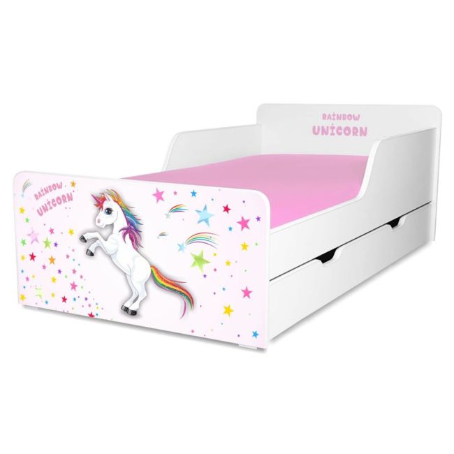 Pat Copii Unicorn 2-12 Ani Cu Sertar - Pc-p-bal-unc-80
