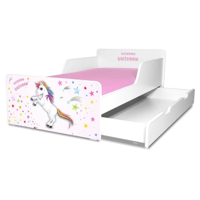 Pat Copii Unicorn 2-12 Ani Cu Sertar - Pc-p-bal-unc-80