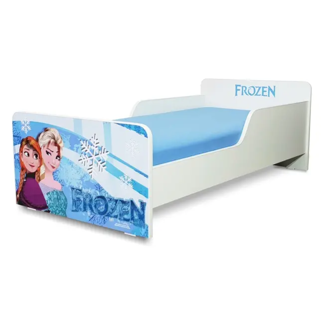 Pachet Promo Pat Start Frozen pentru fete 2-12 ani, cu saltea de 12 cm SmartNest cu lana si husa impermeabila- PC-PCH-PRO-STR-FRZ-80