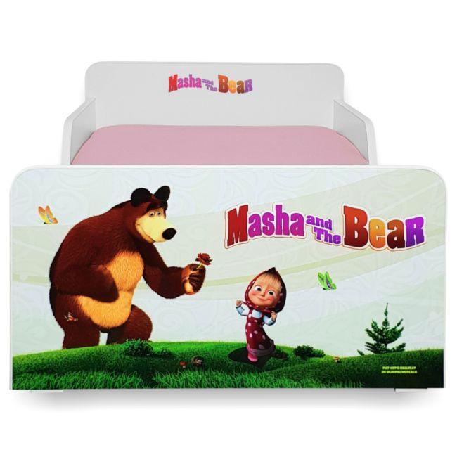 Pat Start Masha 2-8 Ani + Saltea 140x70x12 Cm + Husa Impermeabila - Pc-pch-pro-str-msh-70
