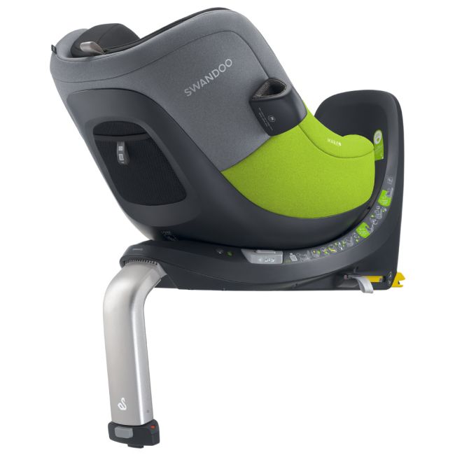 Scaun auto rotativ Swandoo Marie 5 i-Size Lime Sesame Grey ERFSW110MR52453