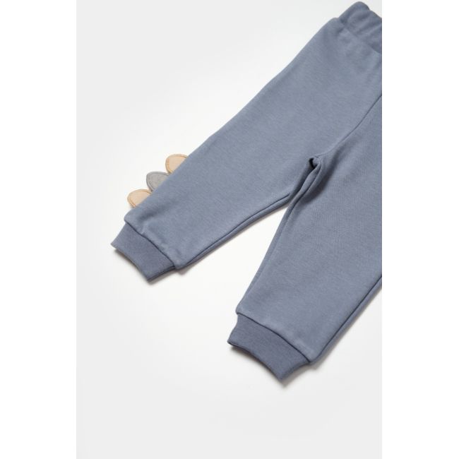Set bluzita cu pantalon Dino, indigo, BabyCosy, 100%bumbac (Marime: 3-6 Luni) JEMBC-CSY2016-3