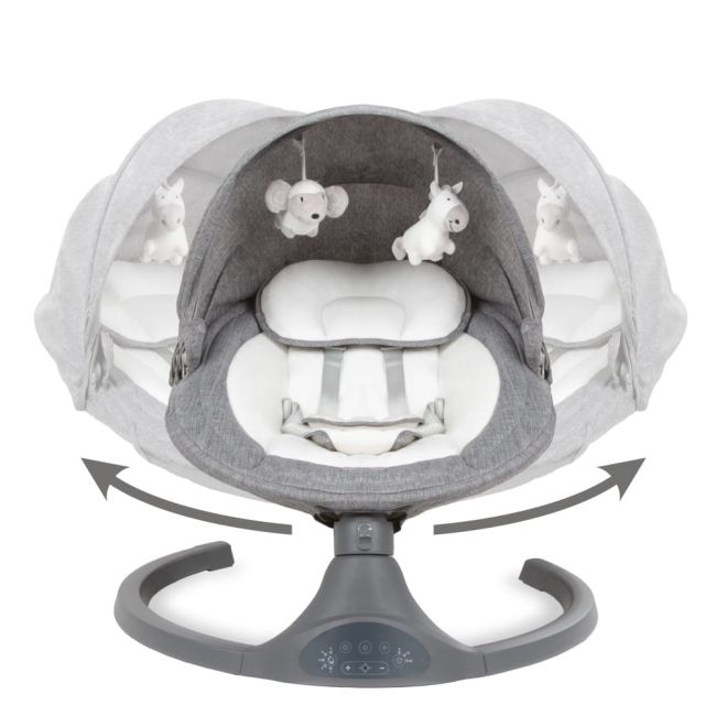 Balansoar Leagan Electric 2 In 1, Bluetooth, Plasa Insecte,  Luxi Dark Melange Pjbbuellux01a1