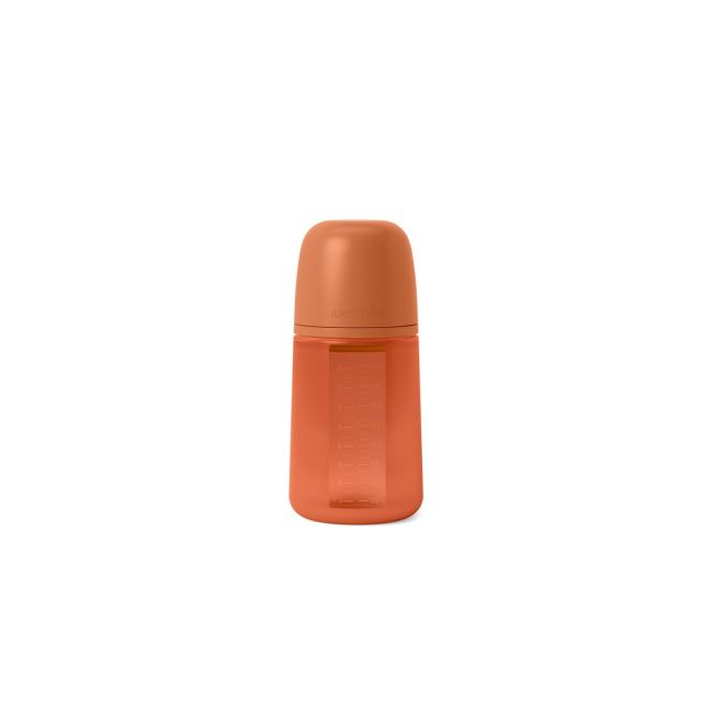 Biberon din silicon, 240ml, Colour Essence SX Pro debit mediu, rosu JEM8426420081160