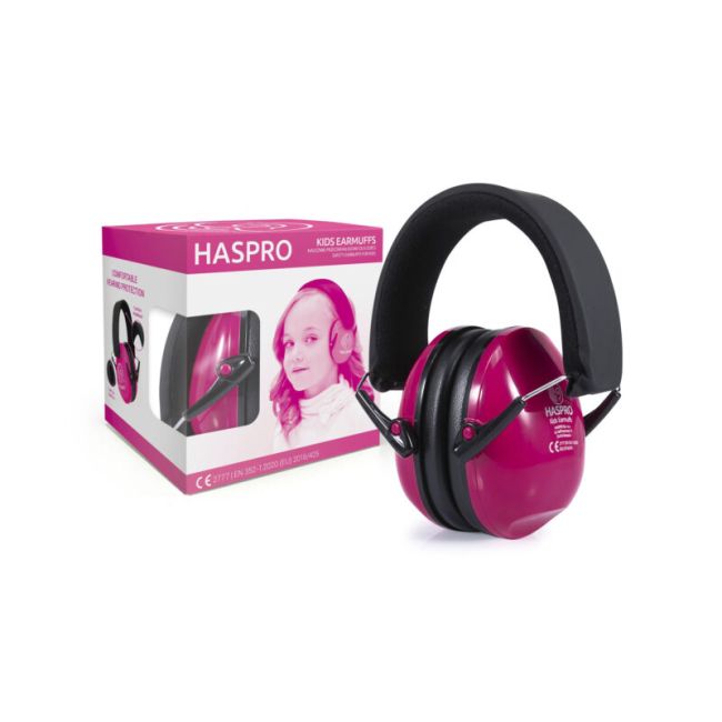 Casti Antifonice Copii si Adolescenti, Haspro, Pink EKDKE02G