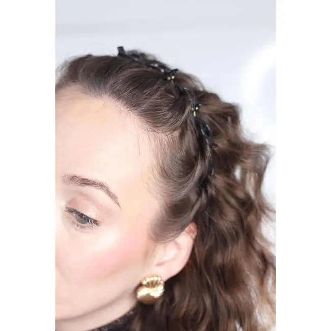 Cordeluta de par cu clipsuri, Top Choice, 28595