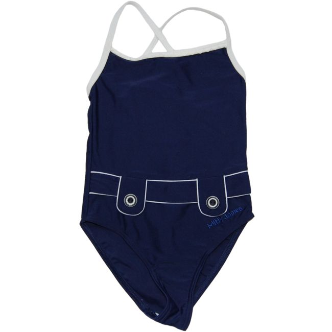 Costum de baie intreg Navy Belted, Mitty James, 2-3 ani