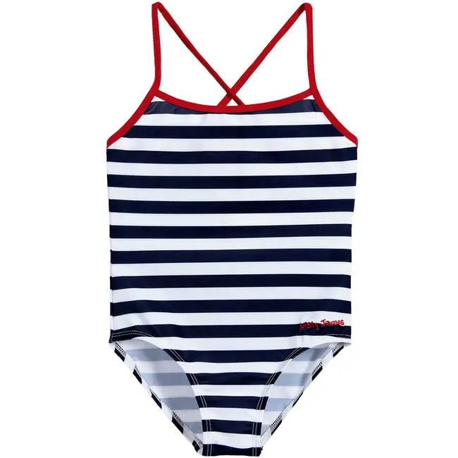 Costum de baie intreg Navy White. Mitty James, 18-24 luni