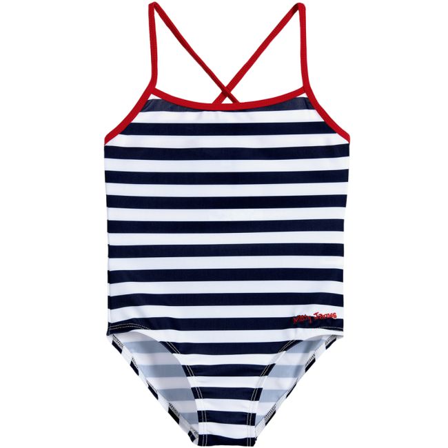 Costum de baie intreg Navy White. Mitty James, 7-8 ani