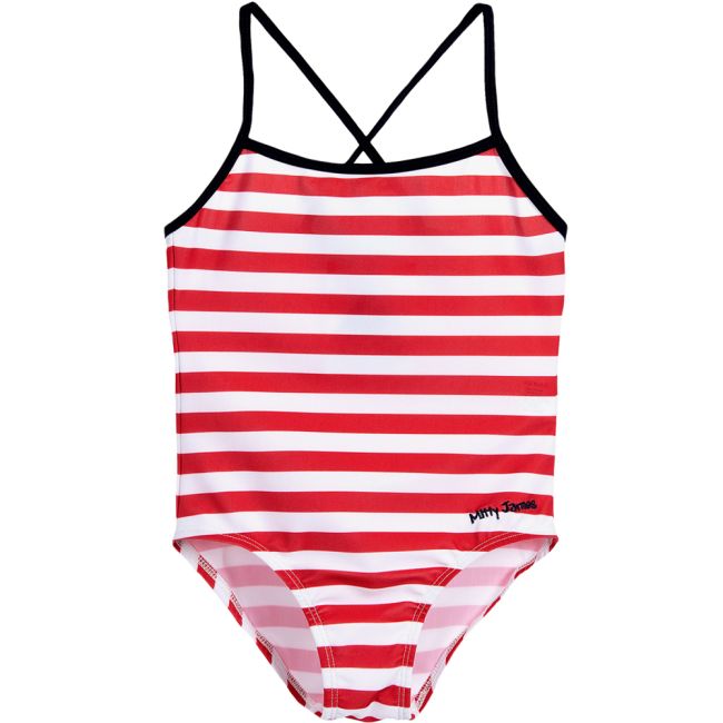 Costum de baie intreg Red White, Mitty James, 2-3 ani