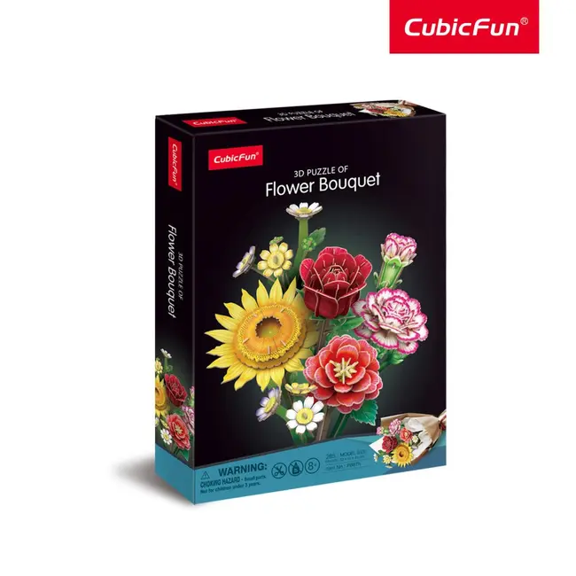 Cubic Fun - Buchet de Flori asortate 3D 363 piese ARTCUP867h