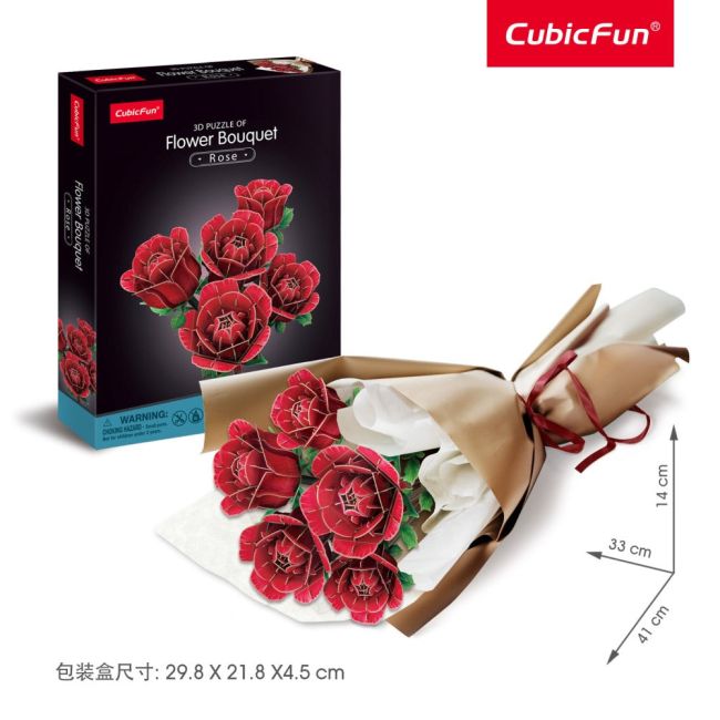 Cubic Fun - Buchet de Trandafiri 3D 265 piese ARTCUP865h