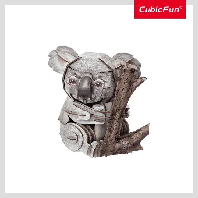 Cubic Fun - National Geographic Animale Salbatice Puzzle 3D Koala 60 piese ARTCUDS1176h