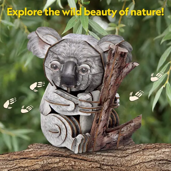 Cubic Fun - National Geographic Animale Salbatice Puzzle 3D Koala 60 piese ARTCUDS1176h