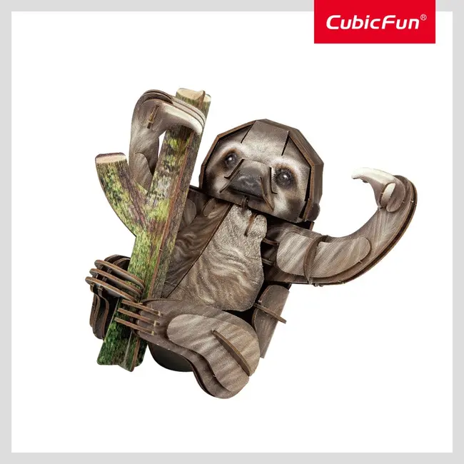 Cubic Fun - National Geographic Animale Salbatice Puzzle 3D Lenes cu trei degete 52 piese ARTCUDS1175h