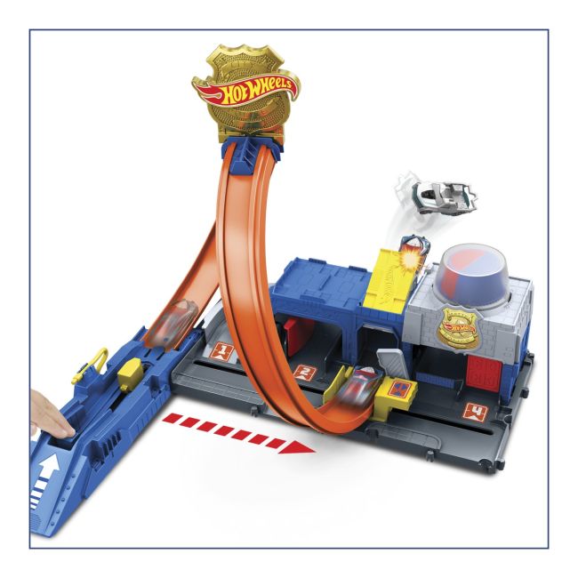 HOT WHEELS CITY SET DE JOACA SUPER STATIE DE POLITIE VIVMTJBM71