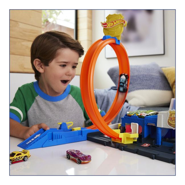HOT WHEELS CITY SET DE JOACA SUPER STATIE DE POLITIE VIVMTJBM71