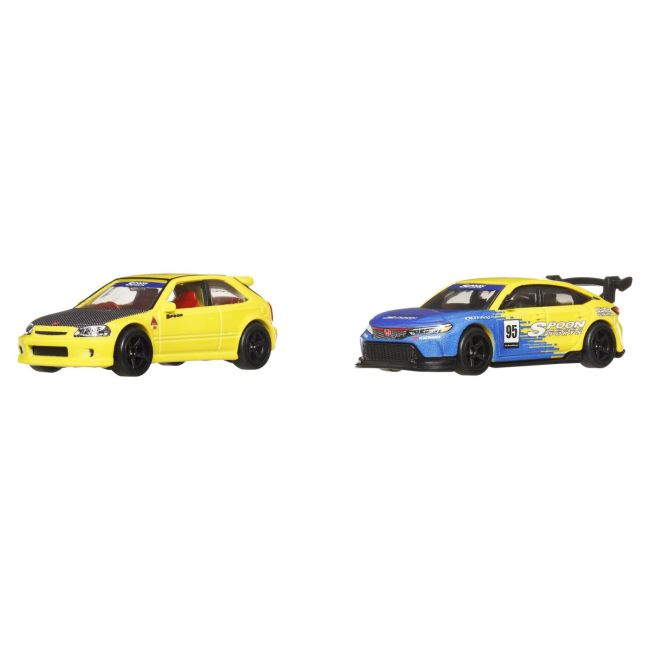 HOT WHEELS PREMIUM SET 2 MASINUTE METALICE HONDA CIVIC 99 TIP R EK9 SI HONDA CIVIC TIP R SCARA 1:64 VIVMTHBL96_JBL00