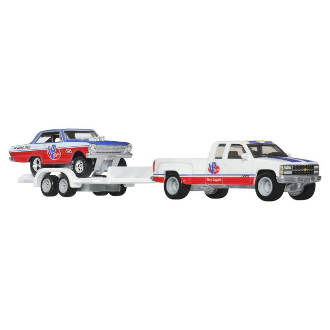HOT WHEELS TRANSPORTATOR CHEVY SILVERADO 3500 88 CU MASINUTA CHEVY NOVA 63 SCARA 1:64 VIVMTFLF56_HRV42