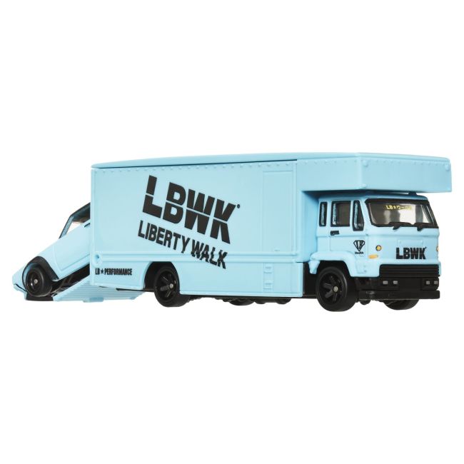 HOT WHEELS TRANSPORTATOR FLEET FLYER CU MASINUTA NISSAN SKYLINE 2000 GT-R LBWK SCARA 1:64 VIVMTFLF56_HRV45